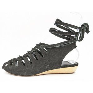 Loeffler Randall Suede Strappy Peep Gladiator